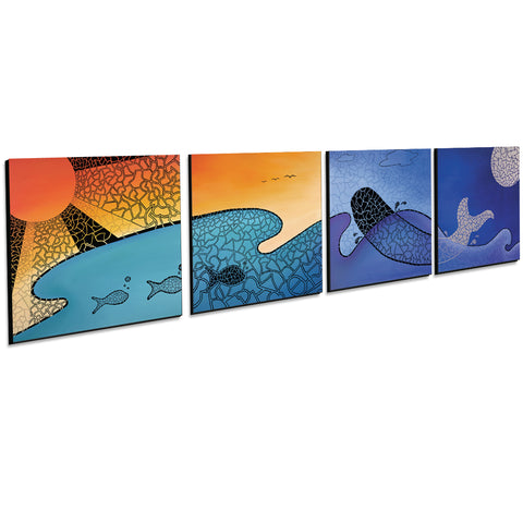 24 HOURS IN PARADISE - SET OF 4 - Limited Edition Giclee Prints